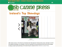 Tablet Screenshot of irishcaninepress.com